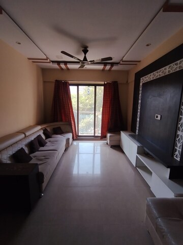 Living Room in 2.5 BHK Apartment at Sudarshan Sky Garden, Ghodbunder Road – for Rent