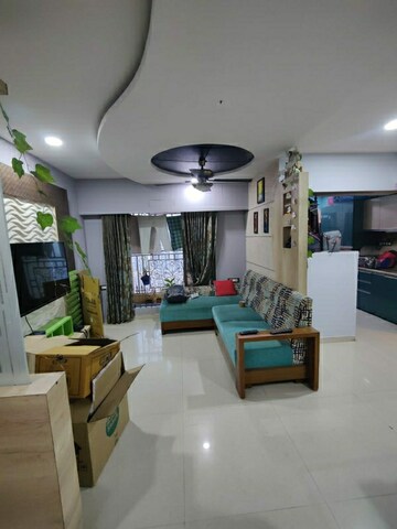 Living Room in 2 BHK Apartment at Cosmos Park, Ghodbunder Road – for Sale