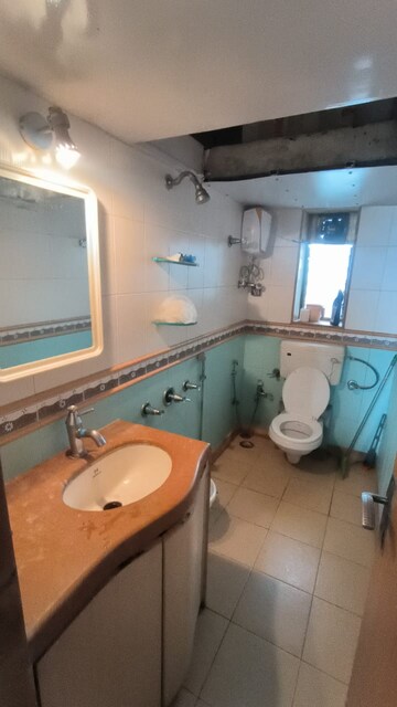 Bathroom in 2 BHK Apartment at Lower Parel – for Rent