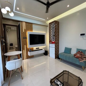 Living Room in 2 BHK Apartment at Geomatrix Silvercrest, Kalamboli Sector 20 – for Sale