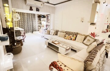 Living Room in 3 BHK Apartment at Millenium Towers, Sanpada – for Rent