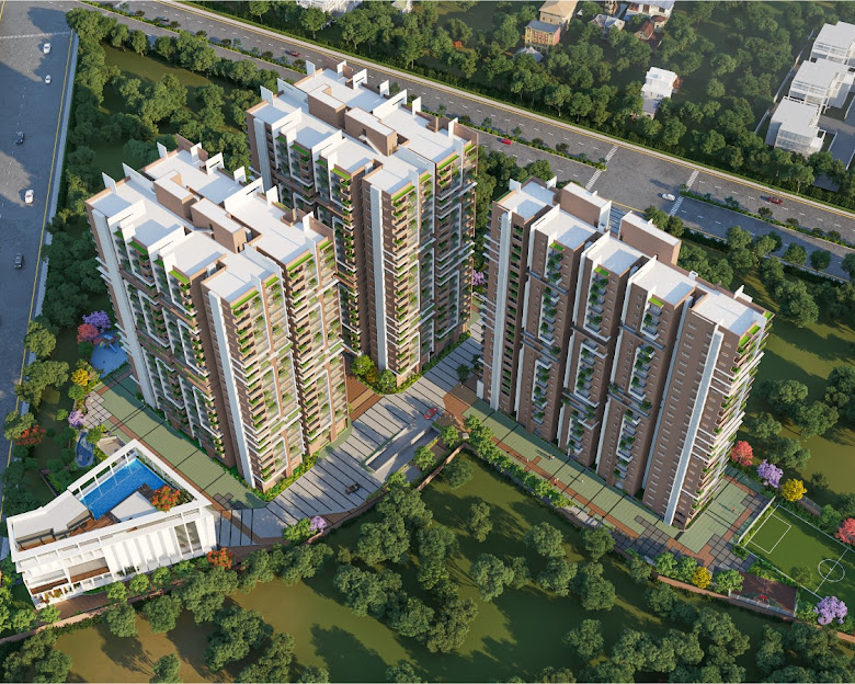 3 BHK + Pooja Room Apartment For Sale in Poulomi Avante