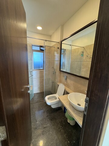 Bathroom in 3 BHK Apartment at Supreme Evana, Bandra West – for Rent