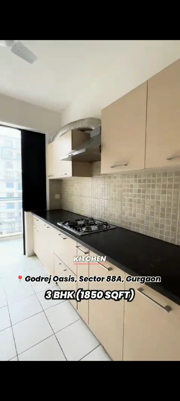 Kitchen, godrej-oasis 3 Bedroom 1850 Sq.Ft. Apartment In Sector 88a Gurgaon 8232508