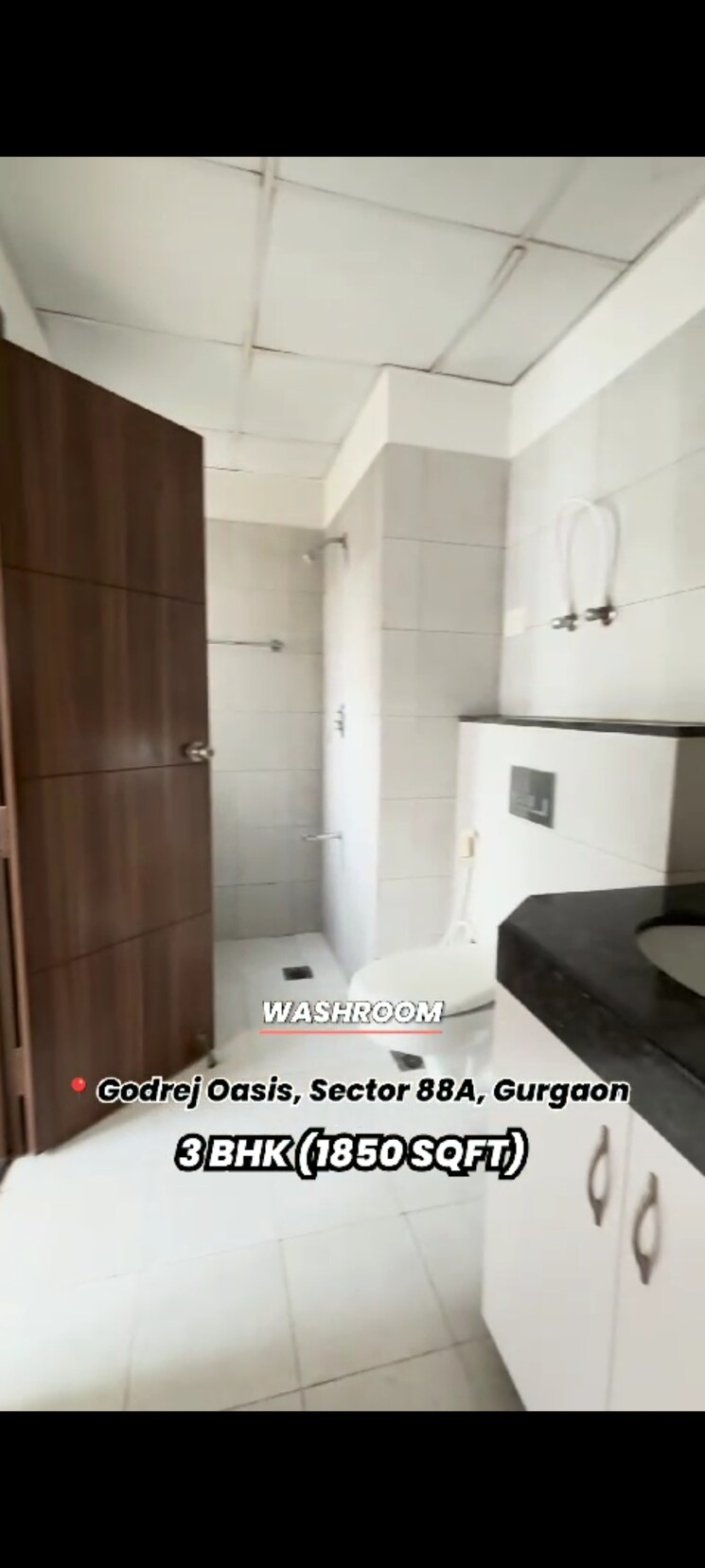 Bathroom, godrej-oasis 3 Bedroom 1850 Sq.Ft. Apartment In Sector 88a Gurgaon 8232508
