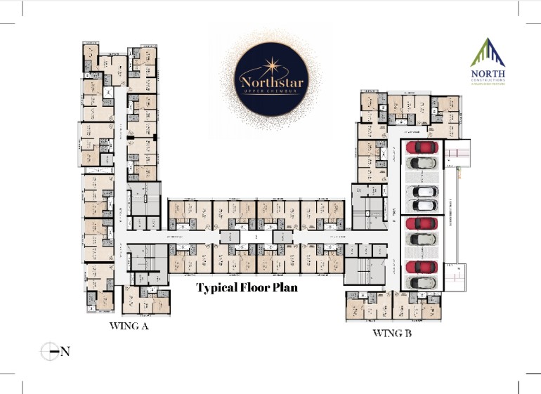 1 BHK + Pooja Room Apartment For Sale in North Star