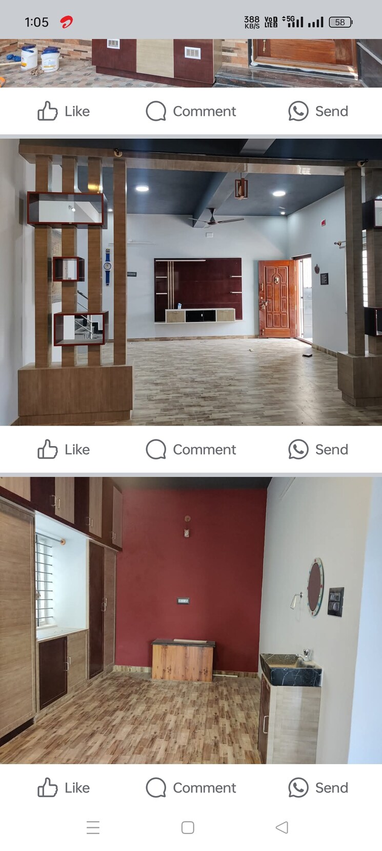 Kitchen, hosur krishnagiri rd 2 Bedroom 1200 Sq.Ft. Independent House In Hosur Krishnagiri rd Hosur 8232700