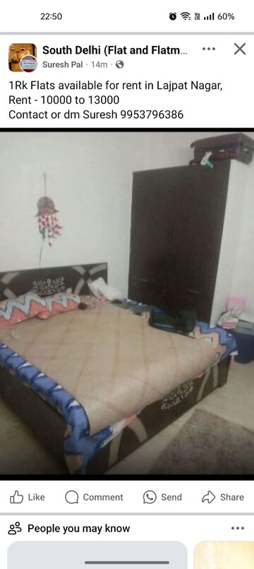 1 RK Builder Floor For Rent in Lajpat Nagar I