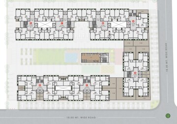 Floor Plan in 2 BHK Apartment at Kavisha Aer, Shela – for Sale