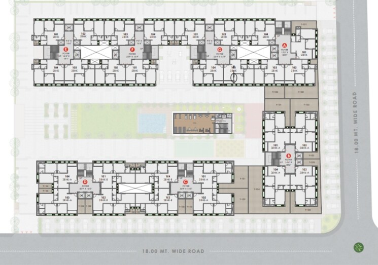 Floor Plan, kavisha-aer 2 Bedroom 625 Sq.Ft. Apartment In Shela Ahmedabad 8232802