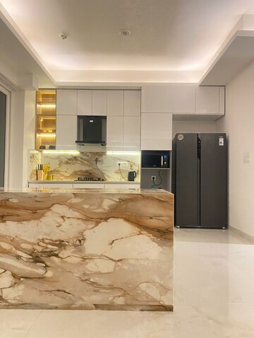 Living Room in 4 BHK Apartment at Mahagun Mezzaria, Sector 78 – for Rent
