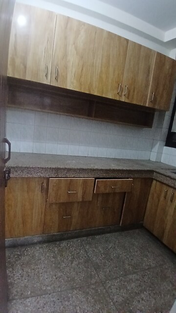 Kitchen in 3 BHK Builder Floor at Zakir Nagar – for Sale