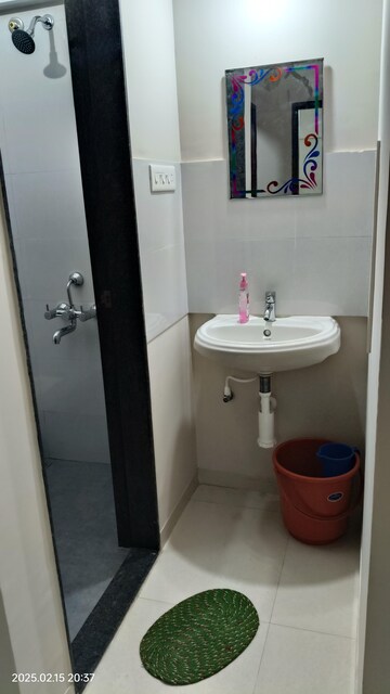 Bathroom in 3 BHK Apartment at Yashada Supreme, Dudulgaon – for Rent
