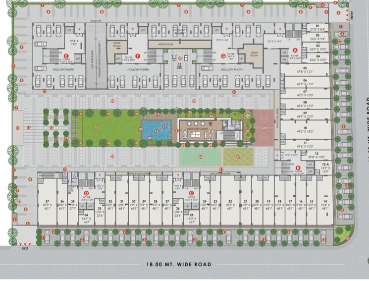 Master Plan, kavisha-aer 3 Bedroom 1610 Sq.Ft. Apartment In Shela Ahmedabad 8233315