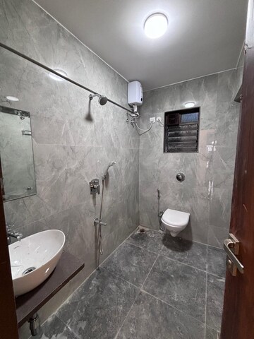 Bathroom in 2 BHK Apartment at Chaitanya Anand Lunkhod CHSL, Andheri West – for Rent