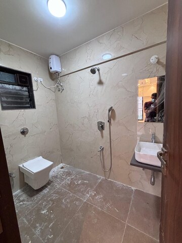 Bathroom in 2 BHK Apartment at Chaitanya Anand Lunkhod CHSL, Andheri West – for Rent