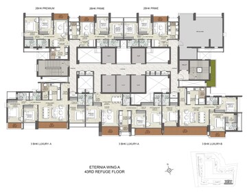 Floor Plan in 3 BHK Apartment at Jagatpura – for Sale