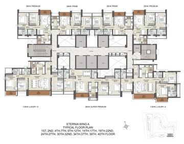 Floor Plan in 4 BHK Apartment at Jagatpura – for Sale