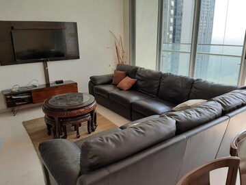 Living Room in 3 BHK Apartment at Oberoi Realty Exquisite, Goregaon East – for Rent