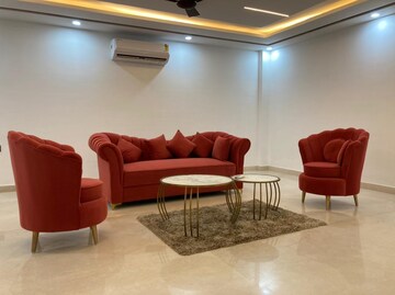 Living Room in 3 BHK Builder Floor at Ansal Sushant Lok I, Sector 43 – for Rent
