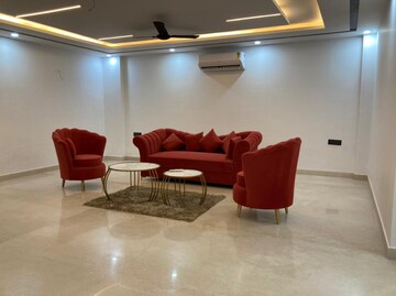 Living Room in 3 BHK Builder Floor at Ansal Sushant Lok I, Sector 43 – for Rent