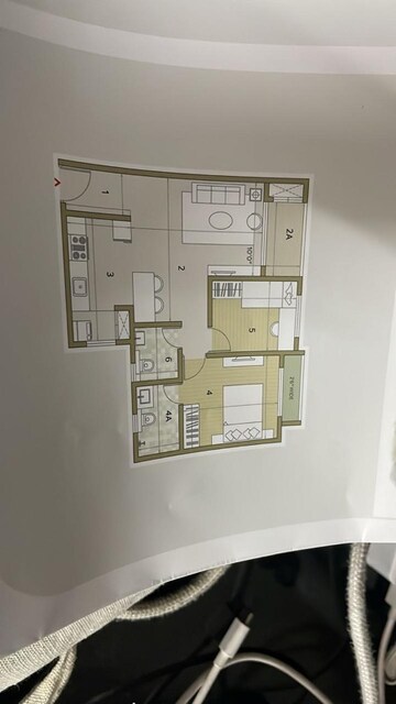 Floor Plan in 2 BHK Apartment at Goyal Orchid Life, Gunjur – for Sale