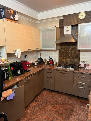Kitchen in 3 BHK Apartment at Kailash Colony – for Sale