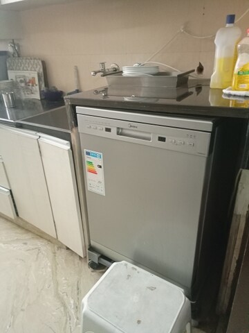 Kitchen in 3 BHK Apartment at Bali Nagar – for Rent