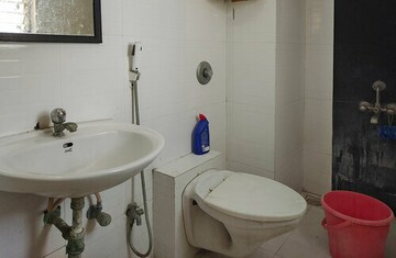 Bathroom in 1 BHK Apartment at Nirmal Bag – for Rent
