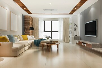Living Room in 3 BHK Apartment at Birla Niyaara, Worli – for Sale