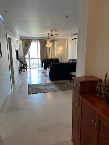 Living Room in 4 BHK Apartment at DLF Westend Heights, Sector 53 – for Rent