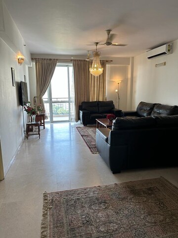 Living Room in 4 BHK Apartment at DLF Westend Heights, Sector 53 – for Rent
