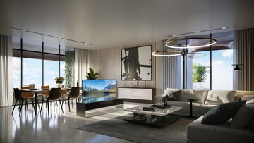 Living Room in 4 BHK Apartment at KharaR-Kurali Highway – for Sale