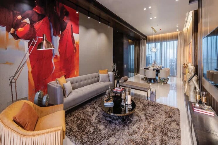 Living Room, k-raheja-modern-vivarea 3 Bedroom 1669 Sq.Ft. Apartment In Mahalaxmi Mumbai 8238592