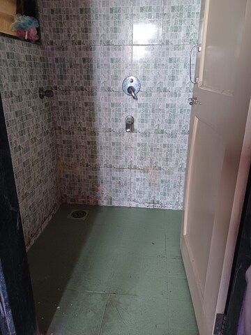 Bathroom in 1 BHK Apartment at Megh Malhar Co-op Housing Society, Ghansoli – for Rent