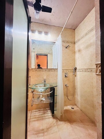 Bathroom in 2 BHK Apartment at Green Park Extension – for Rent