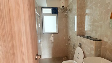 Bathroom in 2 BHK Apartment at Ashar Axis, Majiwada – for Rent