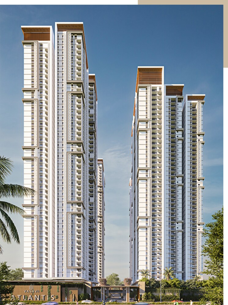 Exterior View, vasavi-atlantis 2 Bedroom 1250 Sq.Ft. Apartment In Narsingi Hyderabad 8239175