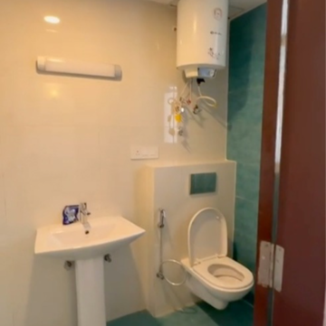 Bathroom in 3 BHK Apartment at Omaxe Waterscapes, Sarsawan – for Rent