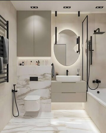 Bathroom in 3 BHK Builder Floor at Sector 34 – for Rent