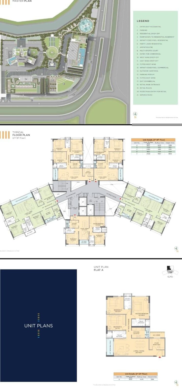 Floor Plan, new town action area ii 3 Bedroom 2650 Sq.Ft. Builder Floor In New Town Action Area ii Kolkata 8239742