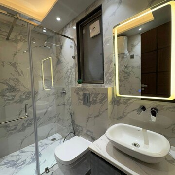 Bathroom in 4 BHK Builder Floor at Ansal API Esencia, Sector 67 – for Sale