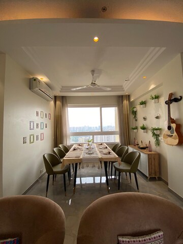 Living Room in 2 BHK Apartment at Unitech Fresco, Sector 50 – for Rent