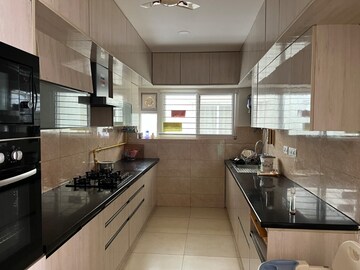 Kitchen in 3.5 BHK Apartment at Prestige High Fields, Gachibowli – for Rent