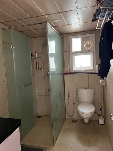 Bathroom in 3.5 BHK Apartment at Prestige High Fields, Gachibowli – for Rent