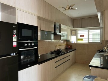 Kitchen in 3.5 BHK Apartment at Prestige High Fields, Gachibowli – for Rent