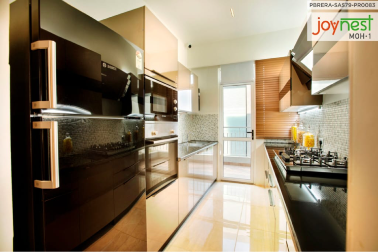 Kitchen, sushma-joynest-moh 3 Bedroom 1355 Sq.Ft. Apartment In Bir Chhat Chandigarh 8239855