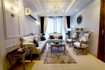Living Room in 3 BHK Apartment at Maxxus Elanza, Nagla Road – for Sale