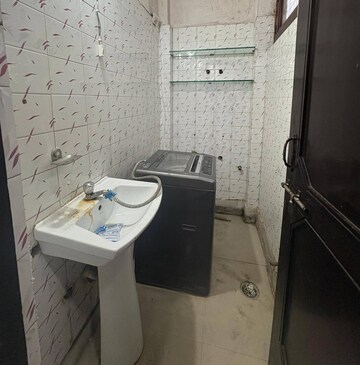 Bathroom in 2 BHK Builder Floor at Freedom Fighters Enclave – for Rent