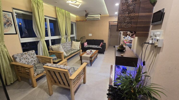 Living Room, oxford-florida-water-color 3 Bedroom 993 Sq.Ft. Apartment In Mundhwa Pune 8239960